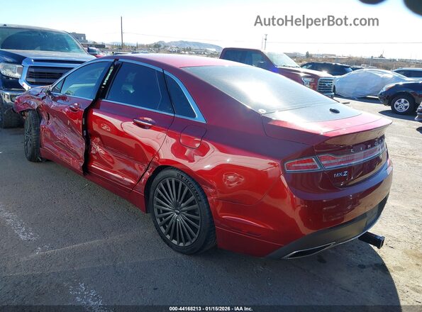 3LN6L5MU0HR654841 2017 LINCOLN MKZ HYBRID Красный Задняя левая четверть