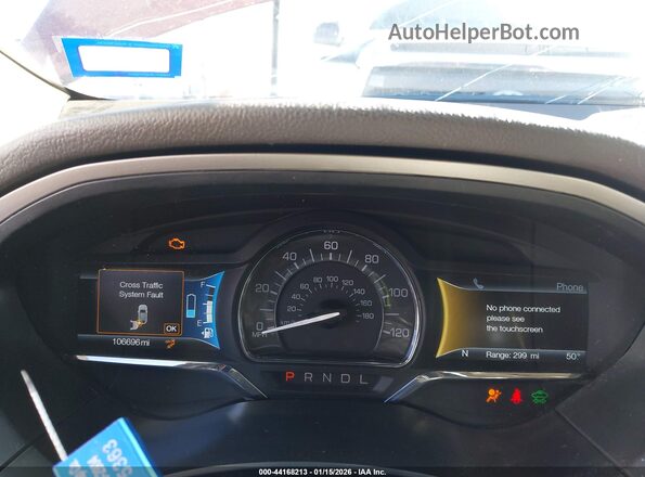 3LN6L5MU0HR654841 2017 LINCOLN MKZ HYBRID Красный Вид задних сидений