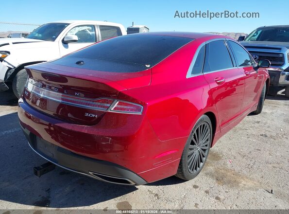 3LN6L5MU0HR654841 2017 LINCOLN MKZ HYBRID Красный Задняя правая четверть