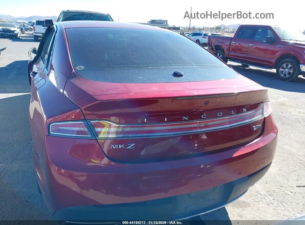 3LN6L5MU0HR654841 2017 LINCOLN MKZ HYBRID Красный 