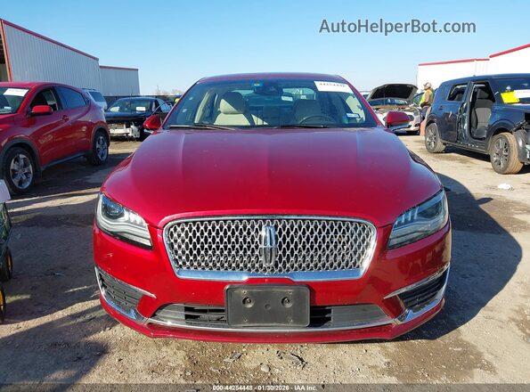 3LN6L5MUXHR642079 2017 LINCOLN MKZ HYBRID Red Widok zestawu wskaźników