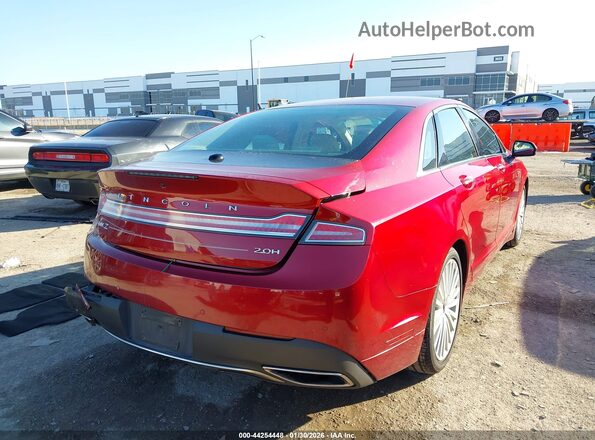 3LN6L5MUXHR642079 2017 LINCOLN MKZ HYBRID Red Tył prawy