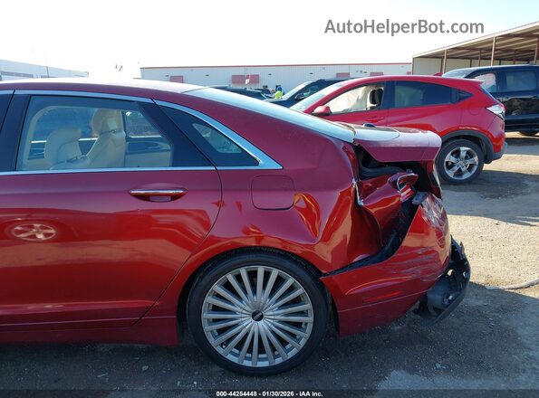 3LN6L5MUXHR642079 2017 LINCOLN MKZ HYBRID Red Widok z przodu