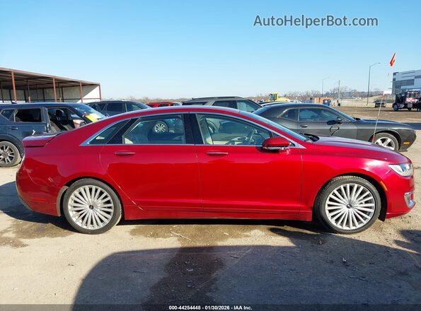 3LN6L5MUXHR642079 2017 LINCOLN MKZ HYBRID Red Widok wnętrza z tyłu