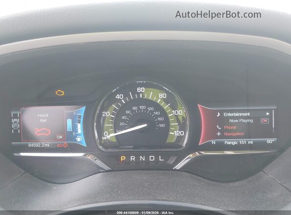 3LN6L5MUXJR619763 2018 LINCOLN MKZ HYBRID Синий Вид задних сидений