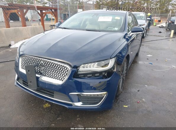 3LN6L5MUXJR619763 2018 LINCOLN MKZ HYBRID Синий Вид спереди