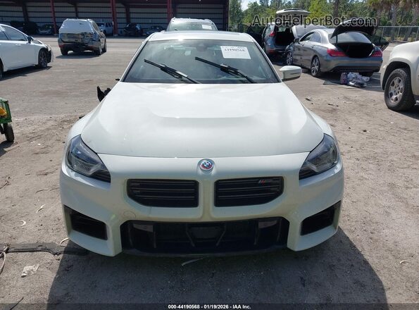 3MF23DM00S8F30671 2025 BMW M2 White Widok zestawu wskaźników