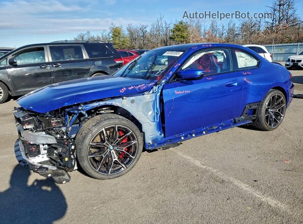 3MF23DM06S8F69961 2025 BMW M2 Blue Vista tres cuartos delantera izquierda