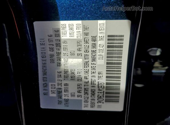 3MVDMBCL8LM129787 2020 MAZDA CX-30 Синий Вид подкапотного пространства