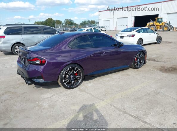 3MW43CM0XP8C98462 2023 BMW M2 Фиолетовый Задняя правая четверть