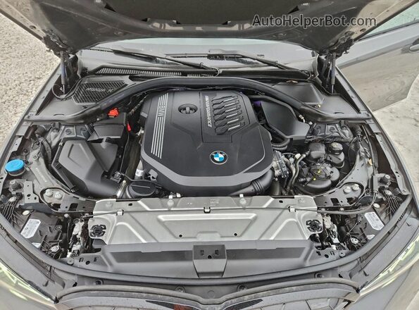 3MW49FS01R8D81560 2024 BMW M3 Gray Widok wnętrza z tyłu