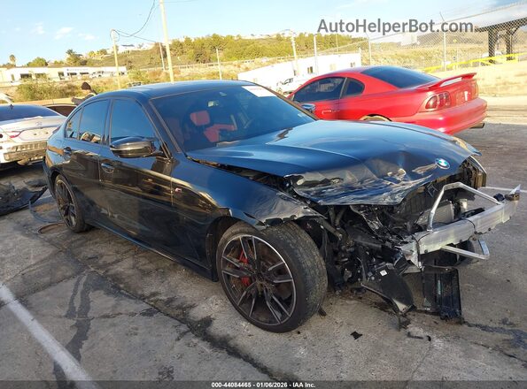 3MW49FS01R8E31051 2024 BMW M3 Черный Передняя правая четверть