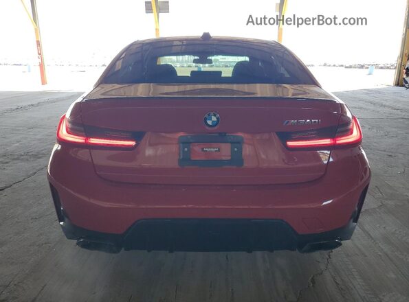 3MW49FS03P8D04220 2023 BMW M3 Red Widok z tyłu