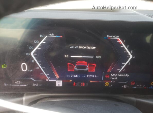 3MW49FS03R8E31486 2024 BMW M3 Серый Вид щитка приборов
