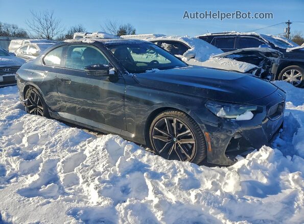 3MW53CM02R8E45963 2024 BMW M2 Черный Передняя правая четверть