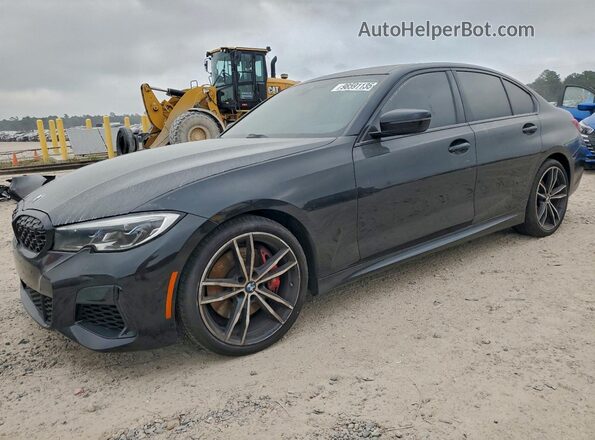 3MW5U9J01M8C17871 2021 BMW M3 Черный Передняя левая четверть