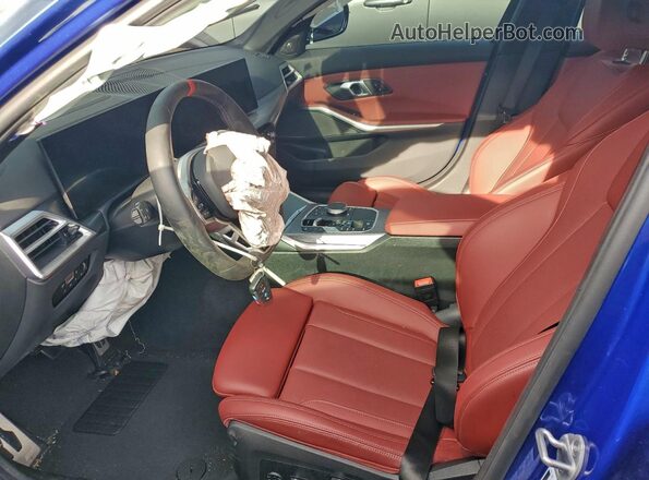 3MW69FT09S8F42511 2025 BMW M3 Blue წინა სალონის ხედი