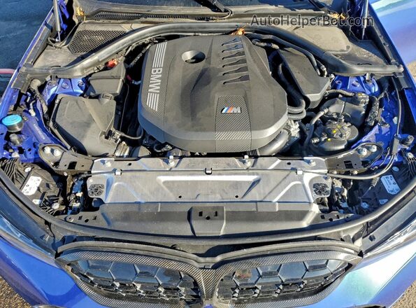 3MW69FT09S8F42511 2025 BMW M3 Blue უკანა სალონის ხედი