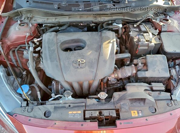 3MYDLBYV2LY711960 2020 TOYOTA YARIS Красный Вид задней части салона