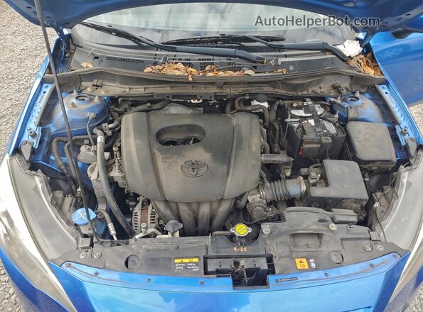 3MYDLBYV6JY330755 2018 TOYOTA YARIS Blue Widok wnętrza z tyłu