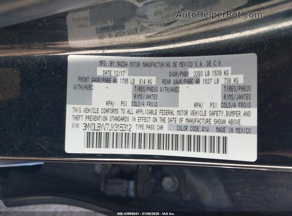 3MYDLBYV7JY315312 2018 TOYOTA YARIS IA Черный Вид подкапотного пространства