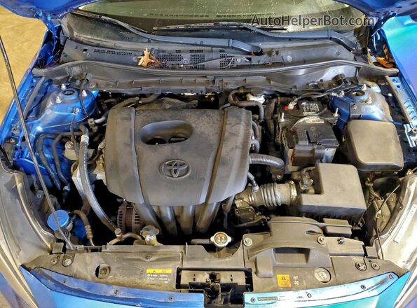 3MYDLBYVXKY523623 2019 TOYOTA YARIS Синий Вид задней части салона