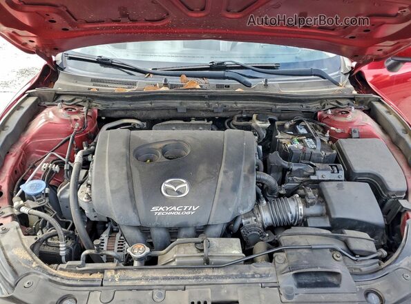 3MZBN1M3XHM133682 2017 MAZDA 3 Красный Вид задней части салона