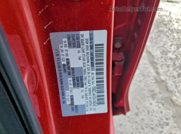 3MZBN1M3XHM133682 2017 MAZDA 3 Красный Вид подкапотного пространства