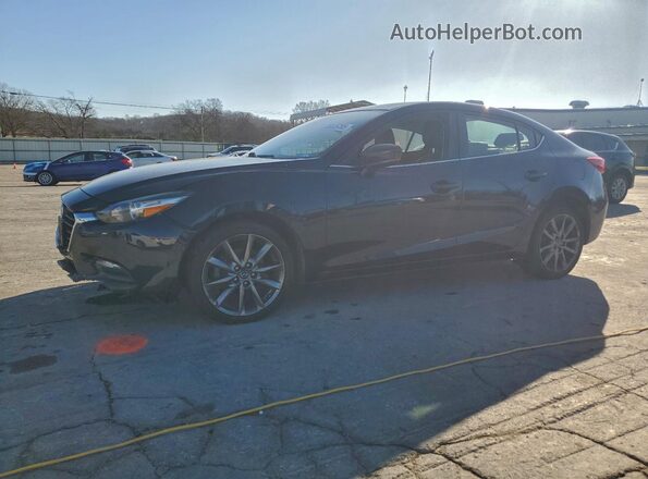 3MZBN1V32JM195825 2018 MAZDA 3 Синий Передняя левая четверть