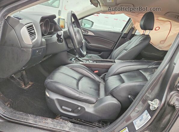 3MZBN1V71HM112799 2017 MAZDA 3 Gray Widok wnętrza z przodu