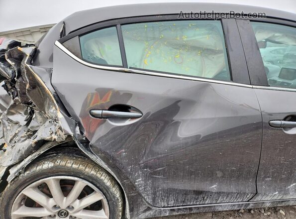 3MZBN1V71HM112799 2017 MAZDA 3 Gray Widok tylnych siedzeń