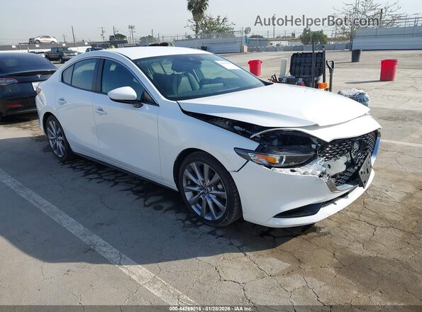 3MZBPAAL0KM105461 2019 MAZDA 3 Белый Передняя правая четверть