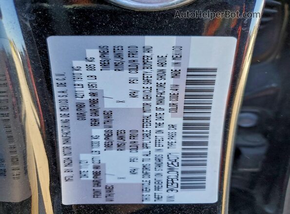 3MZBPBCL0MM254071 2021 MAZDA 3 Черный Вид наклейки с VIN-кодом