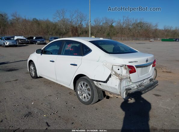 3N1AB7AP0KY346905 2019 NISSAN SENTRA Белый Задняя левая четверть