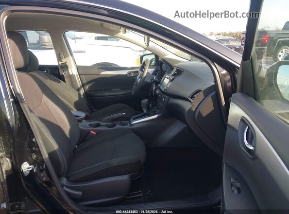 3N1AB7AP1KY324590 2019 NISSAN SENTRA Black Widok wnętrza z przodu
