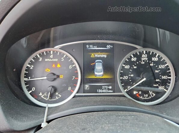 3N1AB7AP2GY233934 2016 NISSAN SENTRA Черный Вид щитка приборов