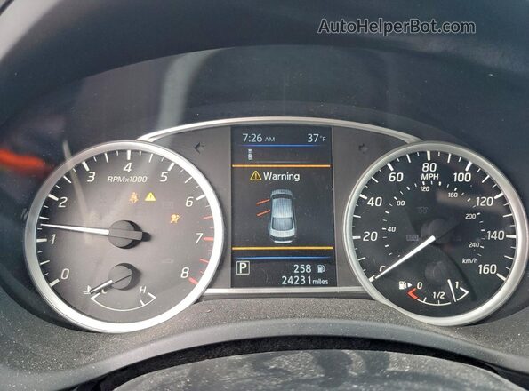 3N1AB7AP5KY438222 2019 NISSAN SENTRA Silver Vista del cuadro de instrumentos