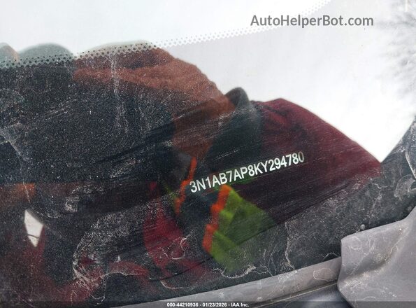3N1AB7AP8KY294780 2019 NISSAN SENTRA Серый Вид подкапотного пространства