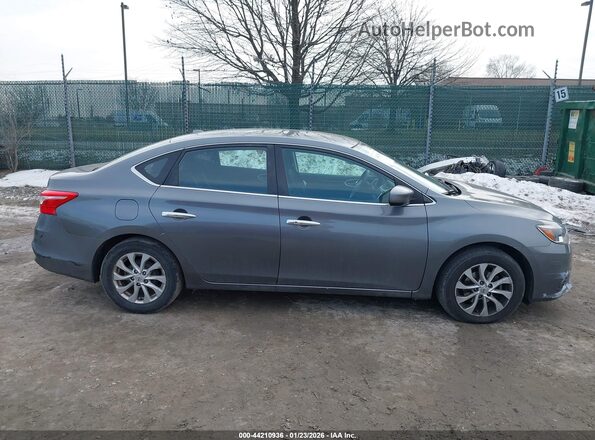3N1AB7AP8KY294780 2019 NISSAN SENTRA Серый Вид задней части салона