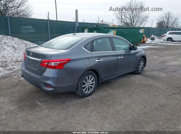 3N1AB7AP8KY294780 2019 NISSAN SENTRA Серый Задняя правая четверть