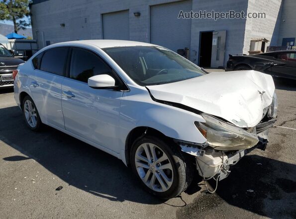 3N1AB7APXGY226648 2016 NISSAN SENTRA Белый Передняя правая четверть