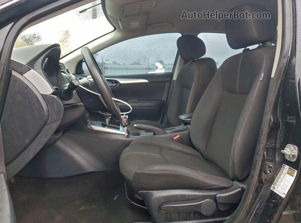3N1AB7APXHY398051 2017 NISSAN SENTRA Черный Вид салона спереди