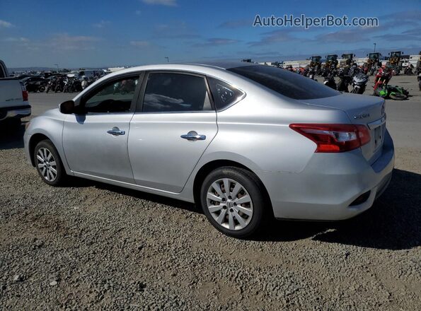 3N1AB7APXHY404981 2017 NISSAN SENTRA Серебряный Задняя левая четверть
