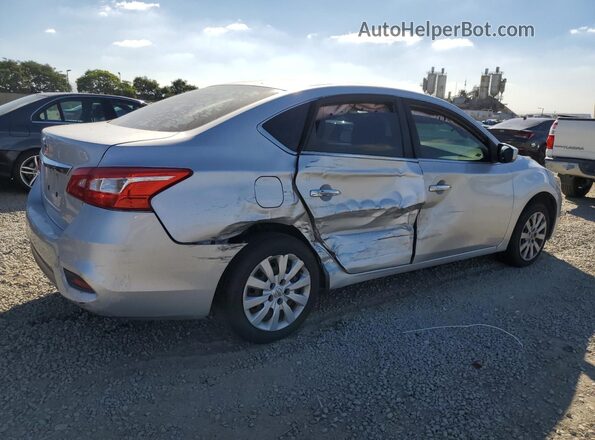 3N1AB7APXHY404981 2017 NISSAN SENTRA Серебряный Задняя правая четверть