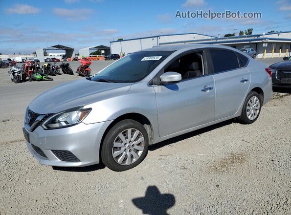 3N1AB7APXHY404981 2017 NISSAN SENTRA Серебряный Передняя левая четверть