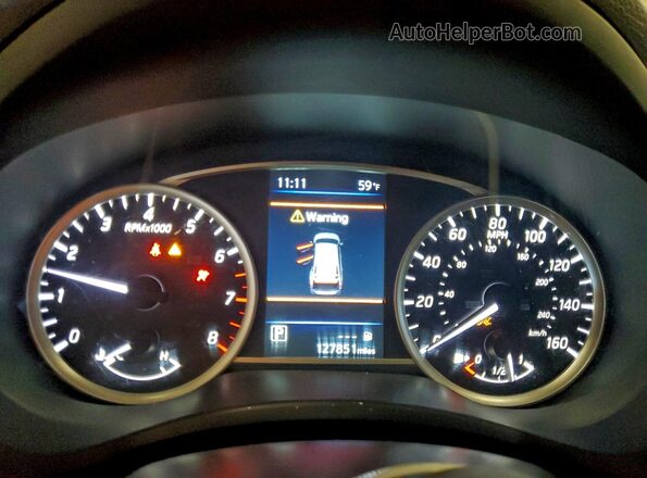 3N1AB7APXKL615828 2019 NISSAN SENTRA White Widok zestawu wskaźników
