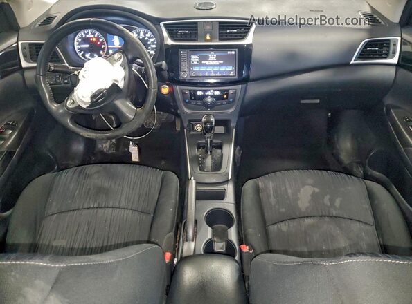 3N1AB7APXKL615828 2019 NISSAN SENTRA White Widok deski rozdzielczej