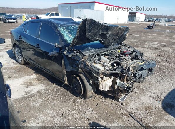 3N1AB8BV9RY317769 2024 NISSAN SENTRA Черный Передняя правая четверть