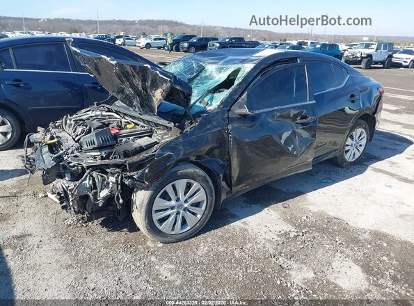 3N1AB8BV9RY317769 2024 NISSAN SENTRA Черный Передняя левая четверть
