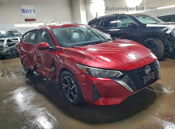 3N1AB8CV4RY384195 2024 NISSAN SENTRA Red Przód prawy